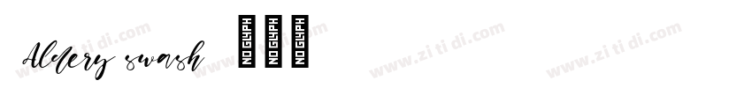 Aldery swash字体转换